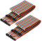 sourcing map 2.0MM(2P) Female to 2.0MM(2P) Female Breadboard Jumper Wire 2.54MM Pitch Ribbon Cable 50cm Long Electronics Breadboard Ribbon Cables for Breadboard Electronic Projects Pack of 2
