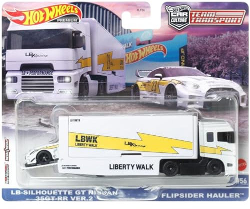 Mattel Hot Wheels Team Transport LB-Silhouette GT Nissan 35GT-RR Ver.2 Flipsider, Weiß, Nr. 56