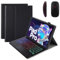 GUPENAA Custodia con Tastiera per Lenovo Tab P12 PRO 12.6 2021 (TB-Q706F/TB-Q706Z) con Touchpad, 7 Colori Retroilluminati, Tastiera Bluetooth Wireless Rimovibile Magnetica con Mouse,Nero