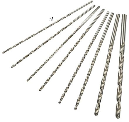 1 broca helicoidal HSS extra larga de 2 mm a 10 mm for metal, madera y plástico de 200 mm (2/2,5/3/3,5/4/4,5/5/5,5/6/6,5/7/7,5/8/8,5/9/10 mm)(3.5mm)
