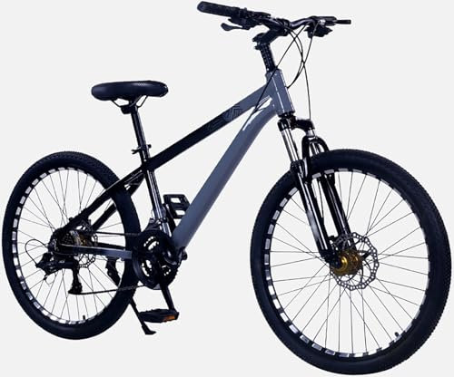 Kids Bike 20/22/24/26 Inch Boys Wheel Size, 21 Speed ​​Mountain Bike Kids Bike, Aluminum Frame, Rigid Front Fork, Height Adjustable, Suitable for 9-16 Years Old Boys and Girls C,22