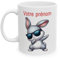 Mug Personnalisable Personnalisé Prénom Texte animal animaux Lapin Qui Dab pour enfant et adulte