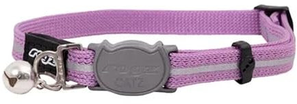 Rogz Alleycat Safeloc Halsband, Flieder, Größe S
