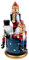 PartyKindom Caja de música de cascanueces de Navidad, caja musical de cascanueces de madera de 8 pulgadas, figuras de cascanueces, caja de música pequeña para mesas de fiesta en el hogar, decoraciones