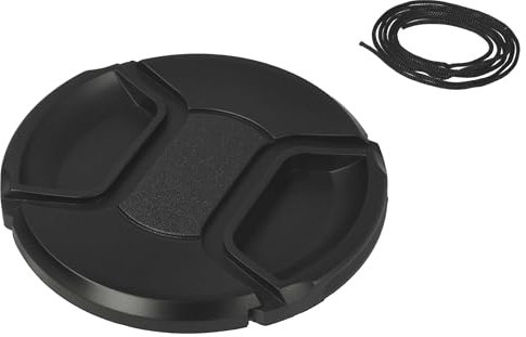vhbw Bouchon d'objectif 77 mm Compatible avec Sigma 24 mm F1,4 DG HSM Art Appareil Photo - Plastique Noir, poignée Interne