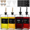 BBWELL Dispensador de Aceite y Vinagre para Cocina,4pcs Botella Aceite de Oliva,Botella Cristal de Aceite de Oliva 500ml,Botella de Aceite de Oliva,Dispensador de Aceite con Embudo
