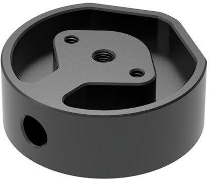 2 in 1 Starlink Mini Mount Adapter - Aluminum Alloy Tripod Mount Adapter for Starlink Mini 1/4''-20 and 3/8''-16Thread Enables Tripod, Fixing Clamp or Other Bracket Fixing (Black, 1/4'')