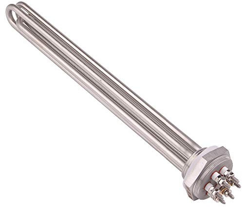 BDAYEK Water heater parts DN32 Water Heater Thread 42mm Immersion Heating Element Replacing Booster Heater Tube 3KW 4.5KW 6KW 9KW 380V 12KW (Color : WHITE, Size : 4.5KW L230mm)(Only Cap,3kw L210mm)