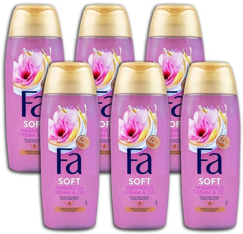 6 er Pack Fa Duschcreme Soft Magnolia Cream & Oil 6 x 250ML
