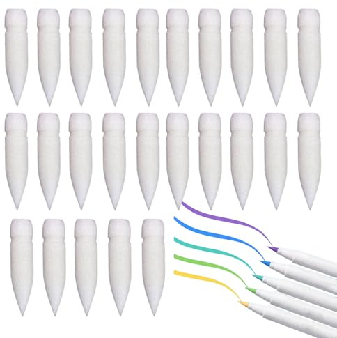 Acrylic Painter Marker Tips | 25 Nylon Lacquer Replacement Tips | 1.7x0.4x0.4cm Wear-Resistant Drawing Tools For Illustrators, Students, Students & Artists