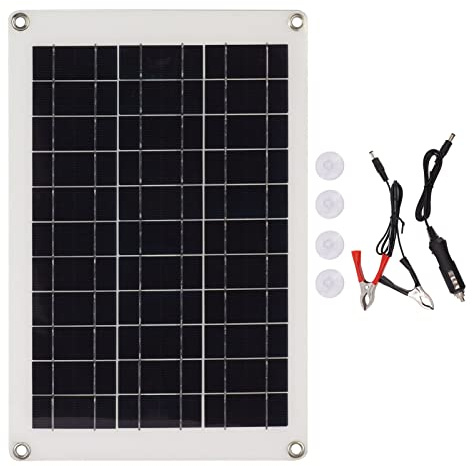 Kit de panneau solaire polycristallin 20W, panneau de charge photovoltaïque Flexible avec double Interface USB