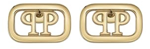 Philipp Plein Damen Ohrringe Edelstahl IP Gold PLEIN LETTERING