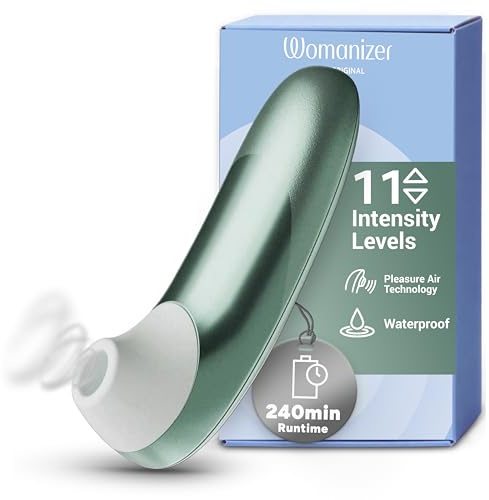 Womanizer Pro Klitorisstimulator für Frauen und Paare | Erotik Sex Toy | Vibrator für Erwachsene | Klitoris Saugvibrator mit 11 Intensitätsstufen | Wasserdichter Stimulations-Massager | Grün