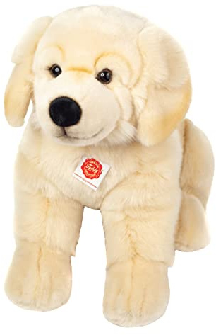 Teddy Hermann 92747 Golden Retriever Hund sitzend 50 cm, Kuscheltier mit idealem Recyclinganteil (Füllmaterial)