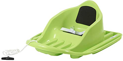 Stiga Unisex Baby Schlitten Snow Cruiser Froggy Babyschlitten, Grün, M