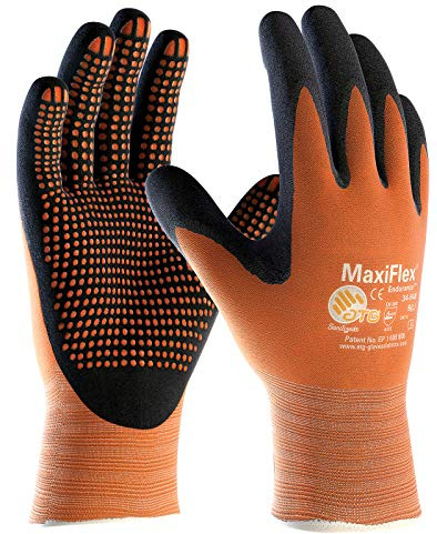 MaxiFlex Endurance 34-848 Foam Micro Dot Palm Nitril Beschichtete Arbeitshandschuhe, 8/M