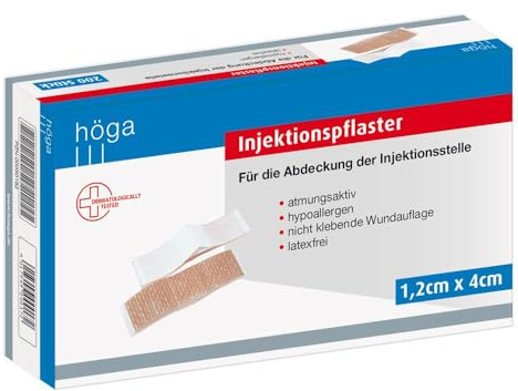 INJEKTIONSPFLASTER hypoallergen 1,2x4 cm 200 St