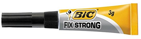BIC Lot de 3 Tubes Colle instantannée liquide FIX STRONG 3g
