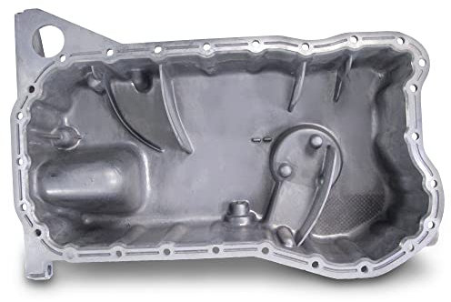 BESTPRICE 1x coppa dell'olio in alluminio incl. tappo di scarico dell'olio Compatibile con SEAT ALHAMBRA (7V8, 7V9), LEON (1M1), VW BORA I (1J2), BORA Variant (1J6), GOLF 4 (1J1)(1J5), SHARAN (7M8, 7M