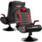 BraZen Panther Adult Gaming Chair with Speakers, Subwoofer, Vibration Bluetooth Connects All Gaming Consoles Ergonomic Adults Gaming Chair for Adults Video Games Chairs Adult Gamers - Red