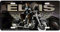 Metall-Kennzeichen Elvis auf Motorrad mit Flügeln