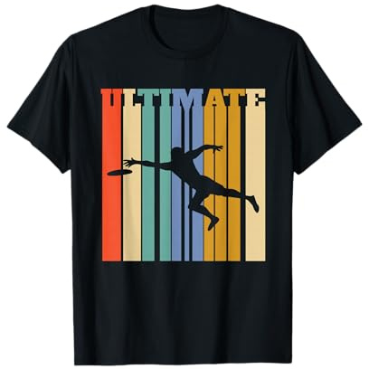 Ultimate Frisbee Player Team Vintage Stipes T-Shirt