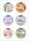 Dekora - Peppa Wutz Kleine Cupcake Toppers aus Esspapier - 6 Stück, 236033, 5.8cm