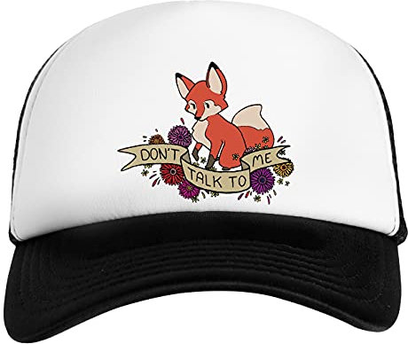 Dont Talk to me Weiß Schwarz Unisex Kinder Baseball Cap Kids White Black