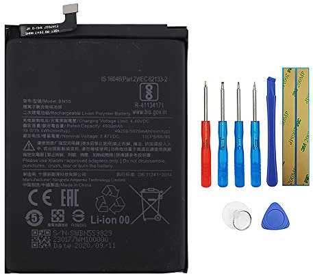 Swark Ersatz Akku BN55 Kompatibel mit Redmi Note 9S M2003J6A1G with Tools
