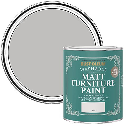 Rust-Oleum Grey Furniture Paint in Matt Finish - Fleur 750ml