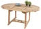SAM Gartentisch Borneo, Teakholz massiv, runder/ovaler Ausziehtisch 120-170 x 120 cm, Schirmloch & Einlegeplatte, Holztisch für Garten, Wintergarten oder Terrasse, pflegeleichtes Unikat Massivholz