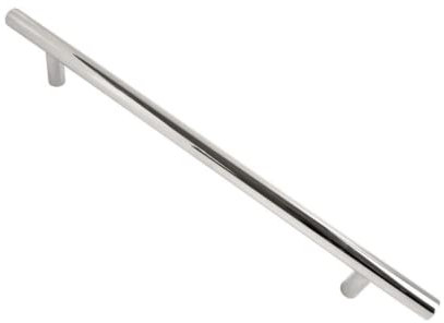 VIBE 25mm Guardsman Pull Handle 600mm (450mm Centre) on Satin Stainless Steel Guardsman (T Bar) Pull Handle on Satin Stainless Steel for Internal Doors