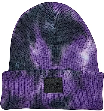 Urban Classics Unisex Tie Dye Beanie Kids ultraviolet/darkgrey, L/XL