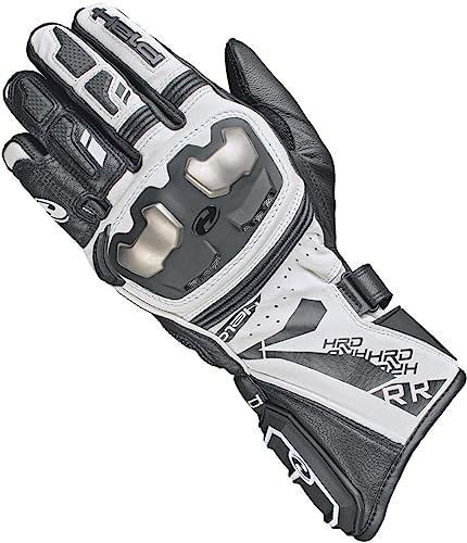 Held Akira RR Motorrad-Handschuh Schwarz-Weiß L | Stretch-Einsätze