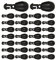 TAORANJU 30 Pcs Fishing Snaps Kit Quick Change Bead Fishing Accessories Fishing Hook Links Instantly Shock Bead for Carp, Grass Carp, Crucian