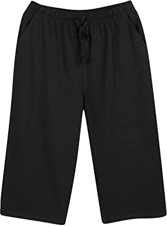Gefomuofe Schlafanzughose Herren Kurz Baumwolle Bermuda Pyjamahose Shorty Schlafshorts Hose Sommer Schlafhose Kurze Sleephose Loungehose Freizeithose Loungewear für Männer