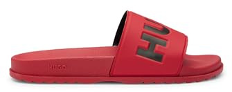 HUGO Mens Match it Slides with logo strap Size 7