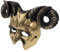 TOYANDONA Halloween Kostüm Horn Halb Ram Maskerade Halloween Party Cosplay Ornament
