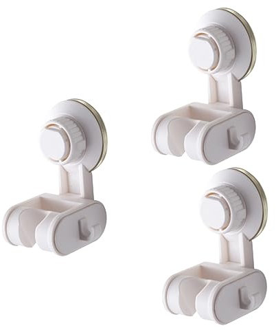 Housoutil 3st Duschkopf Halterung Duschhalter Für Die Wand Duschstabhalter Handbrausehalterung Brausehalter Für Die Innendusche Halter Für Duschkopf Weiß Saugnapf An Der Wand Montiert Abs
