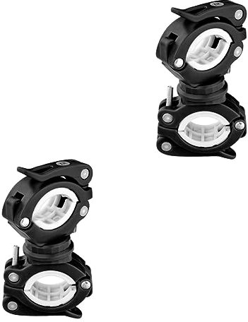Kisangel Taschenlampe Lenkerhalter 2 Stück 360 Fahrrad Taschenlampe Halterung Fahrradlichthalter Taschenlampenhalter Fahrrad Licht Halterung Fahrradständer Zubehör Lenker