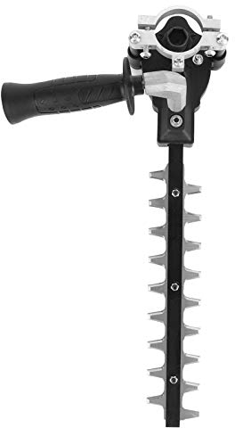 Universal 31cm Steel Hedge Trimmer Blade Attachment, 9-Tooth Adapter Head with Angle Conversion for Electric Trimmers, Branch Pruning