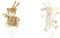Fehn Baby Einschlafhilfe Teddy & Schaf - Kuscheltiere mit Einschlafhilfe Melodie & Spieluhr für Babys & Kleinkinder - Beige, 16 cm & 20 cm