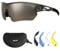OUTDOORSPARTA Lunette De Cyclisme (10. Cadre Gris Transparent, Lentilles Argentées)
