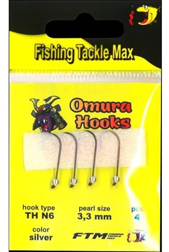 FTM Omura Omura Hook TH N6 Silver 3,3mm 0,34gr 4 Stück