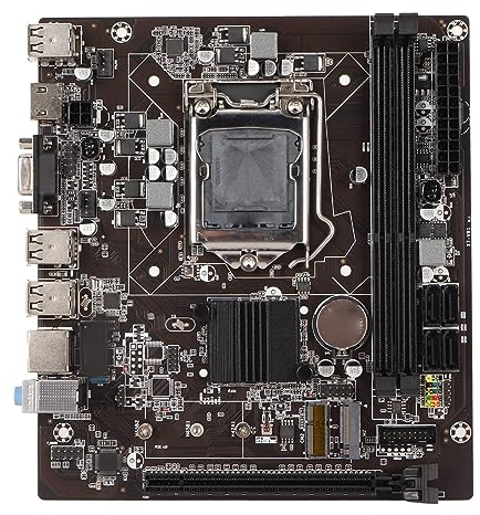 LGA 1155 DDDR3 Desktop Motherboard, Mini ITX 2 DDR3 Memory Slots, Gaming Motherboard with VGA HDMI Output for Computer PC