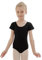 zffriction Ballettanzug Mädchen Ballettkleidung Kinder Ballett Trikot Turn-Leotards Gymnastik Turnanzug Trikot aus Baumwolle für Mädchen Damen(130,Schwarz)