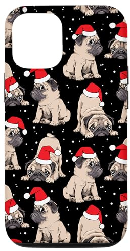 Hülle für iPhone 15 Niedlicher Mops-Hund Weihnachten Handyhülle Geschenk