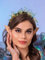 IYOU Schmetterling Hochzeit Stirnband Grün Kristall Fee Haarbänder Strass Elf Braut Haarschmuck für Frauen und Mädchen