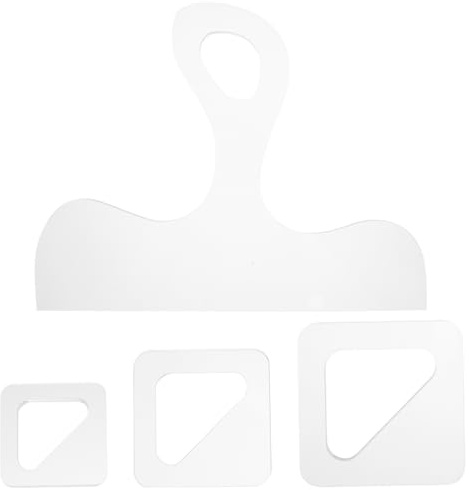 SEWACC Acrylic Cutting Board Tool Kit 4 Charcuterie Board Handle Stencils Woodworking Templates