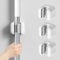 FOTINOR Mop Broom Holder 3-Pack Wall Mounted Self Adhesive Mop Holder Organizer for Mop and Broom Tool Tidy Storage Fit Bathroom, Office, Kitchen, Garage, Garden